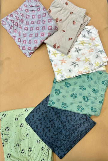 Pack of 5 Printed Women Pajamas